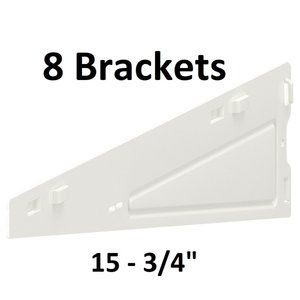 KEA BOAXEL Bracket (8 pack) White 15 3/4" For Wardrobe Storage 604.487.33